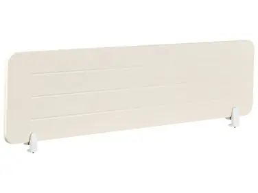 Desk Screen ZIGGY 160 x 40 cm Light Beige - Home Office