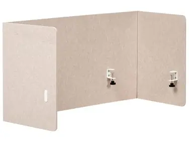 Divisor de escritorio SOLOA 210 x 61 cm Beige - Oficina