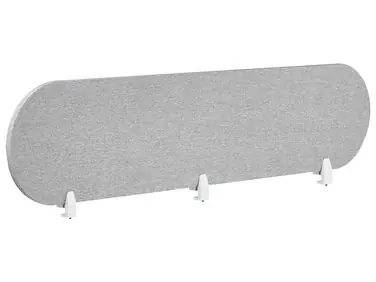 Desk Screen SPARKY 180 x 40 cm Light Grey - Home Office