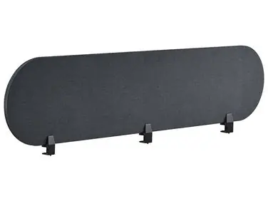 Desk Screen SPARKY 180 x 40 cm Dark Grey - Home Office