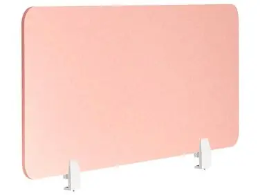 Desk Screen SPLIT 120 x 50 cm Peach Pink - Home Office