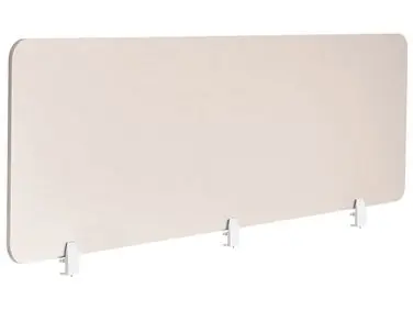 Desk Screen SPLIT 180 x 50 cm Beige - Home Office