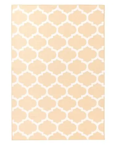 Alfombra de exterior AKSU Beige 140 x 200 cm Reversible - Accesorios decorativos