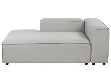 Chaise longue derecho ARDAL Tela Gris claro - Sala de estar