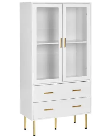 Vitrina MILORA 80 cm Blanco - Sala de estar