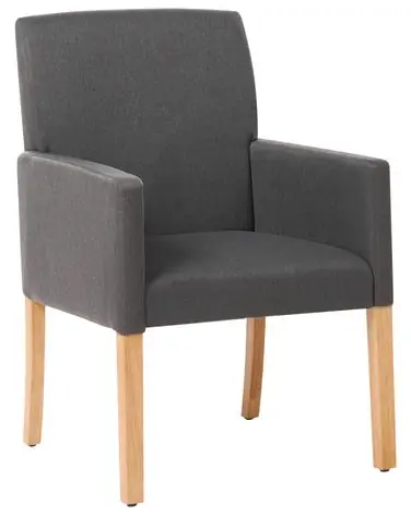 Silla de comedor ROCKEFELLER Tela Gris