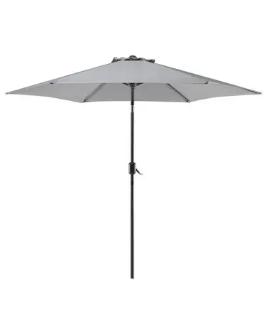 Sombrilla de jardín 270 cm VARESE Gris oscuro - Jardín y balcón