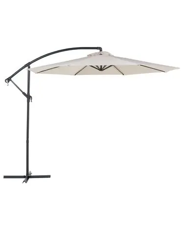 Sombrilla sin volantes 300 cm RAVENNA Beige claro - Jardín y balcón
