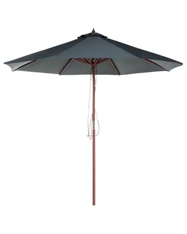 Market Parasol 270 cm TOSCANA Dark Grey - Garden & Balcony