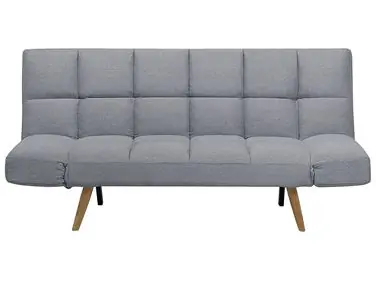 Sofa Bed 2 Seater INGARO Fabric Grey - Living Room