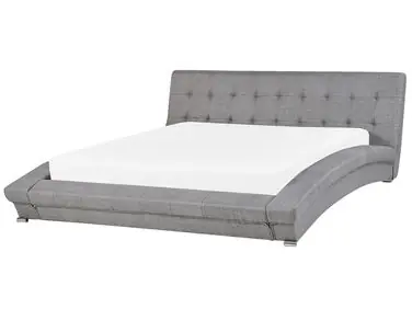 Waterbed Fabric LILLE 180 x 200 cm (EU Super King) Grey - Bedroom