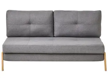 Sofa Bed 2 Seater EDLAND Fabric Dark Grey - Living Room