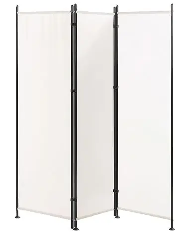3 Panel Room Divider NARNI White 160 cm 170 cm - Home Accessories