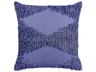 Throw Cushion RHOEO Cotton 45 x 45 cm Violet - Home Accessories