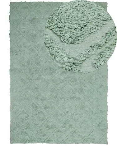 Alfombra HATAY Verde claro 160 x 230 cm Algodón - Accesorios decorativos
