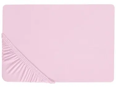 Sábana bajera JANBU Algodón 180 x 200 cm Rosa pastel - Accesorios decorativos