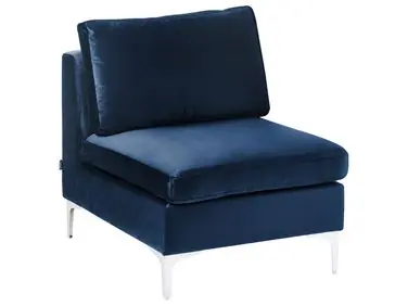 1-Seat Section EVJA Navy Blue Velvet