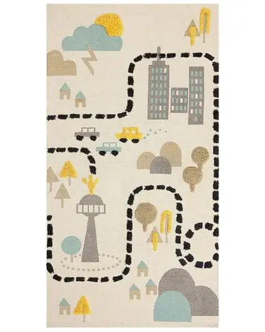 Alfombra infantil SAZAK Multicolor 80 x 150 cm Algodón - Accesorios decorativos