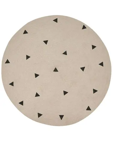 Alfombra infantil DURG Beige ø 140 cm Algodón - Accesorios decorativos