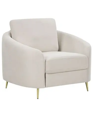 Armchair TROSA Fabric Light Beige - Living Room