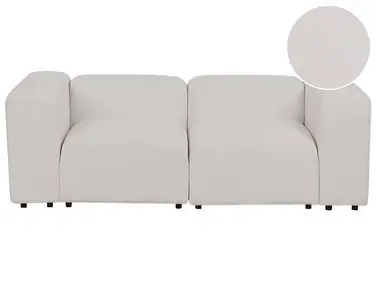 Sofá modular 2 plazas FALSTERBO Gris claro Bouclé - Sala de estar