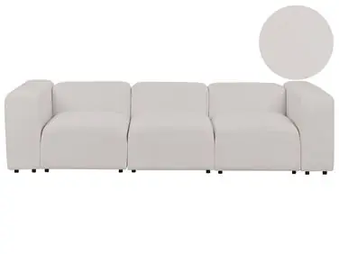 Sofá modular 3 plazas FALSTERBO Gris claro Bouclé - Sala de estar