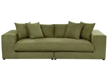 Sofa 3 Seater GLORVIKA Fabric Dark Green - Sofas
