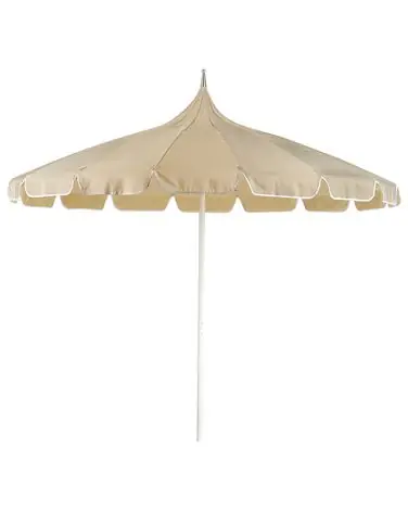 Sombrilla de jardín 245 cm MINOA Beige - Jardín y balcón