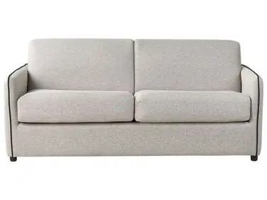 Sofa Bed 2 Seater ISHOJ Fabric Light Grey - Living Room