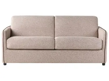 Sofa Bed 2 Seater ISHOJ Fabric Light Brown - Living Room