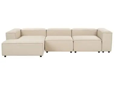 Sofá modular esquinero 4 plazas ARDAL Derecha Beige Tela - Sala de estar
