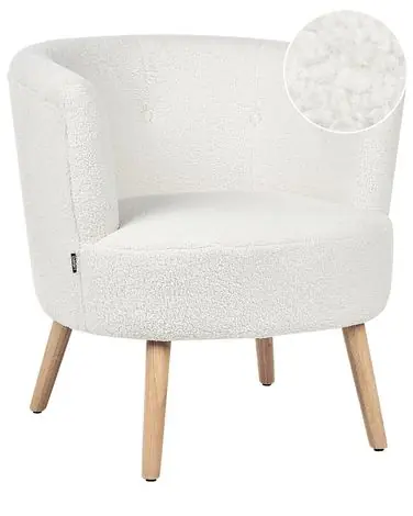 Armchair ODENZEN Boucle White - Living Room