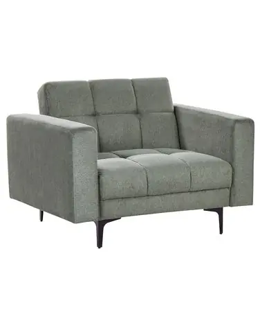 Armchair ALNES Fabric Dark Green - Living Room