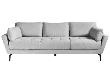 Sofa 4 Seater NENOLA Fabric Grey - Living Room