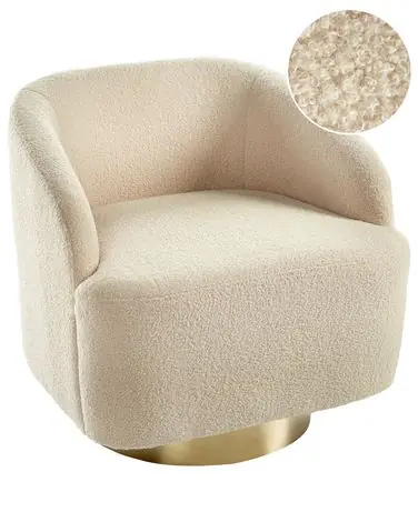 Armchair LAVIK Boucle Beige - Living Room