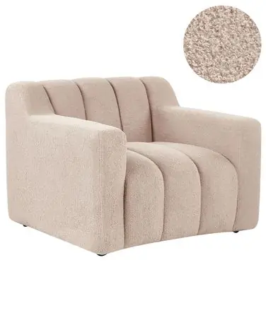 Armchair AGERUP Boucle Beige - Living Room
