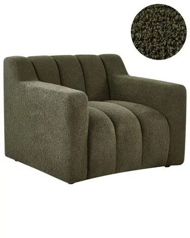 Armchair AGERUP Boucle Dark Green - Living Room