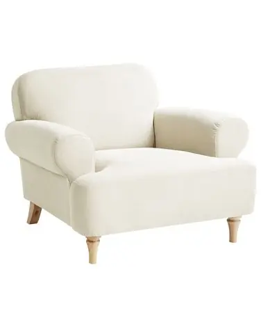 Armchair KIBERG Fabric Light Beige - Living Room