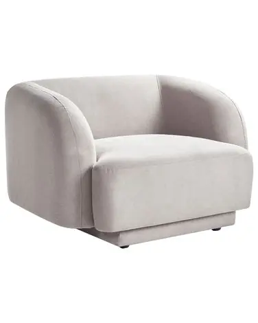 Armchair SKJANES Fabric Light Grey - Living Room