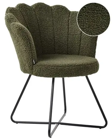 Armchair LOVELOCK Boucle Dark Green - Living Room