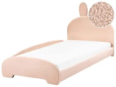 Cama infantil Conejo Bouclé PERROS 90 x 200 cm Beige - Dormitorio