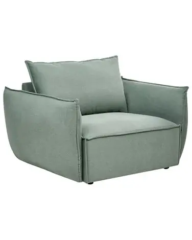 Armchair KUNES Fabric Light Green - Living Room