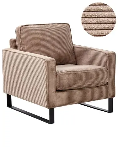 Armchair VIND Corduroy Beige - Living Room