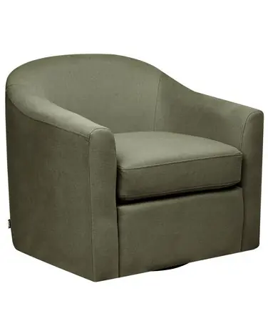 Swivel Armchair MAGNOR Fabric Dark Green - Living Room