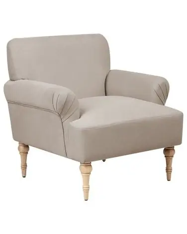 Armchair FREDROS Fabric Taupe - Living Room