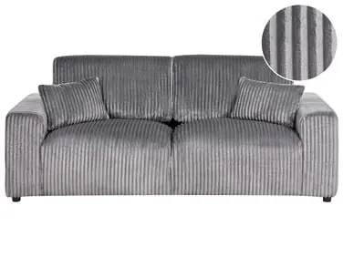3 Seater SANDORA Corduroy Grey - Living Room