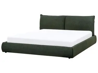 Cama Tela VINAY 180 x 200 cm Verde oscuro - Dormitorio