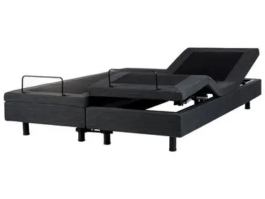 Cama ajustable sin cabecero Tela DUKE 180 x 200 cm Gris oscuro - Dormitorio