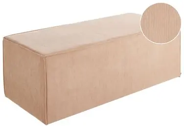 Puf VINITA Pana Beige - Sala de estar