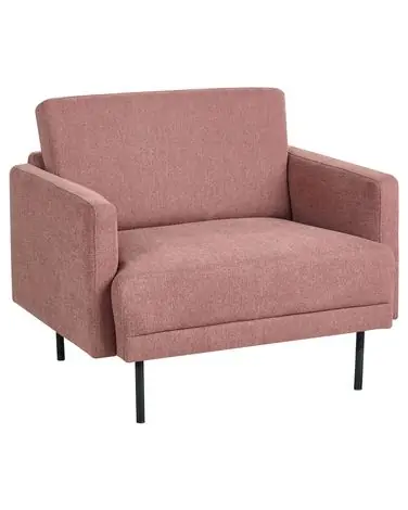 Sillón BREDA Tela Rosa - Sala de estar